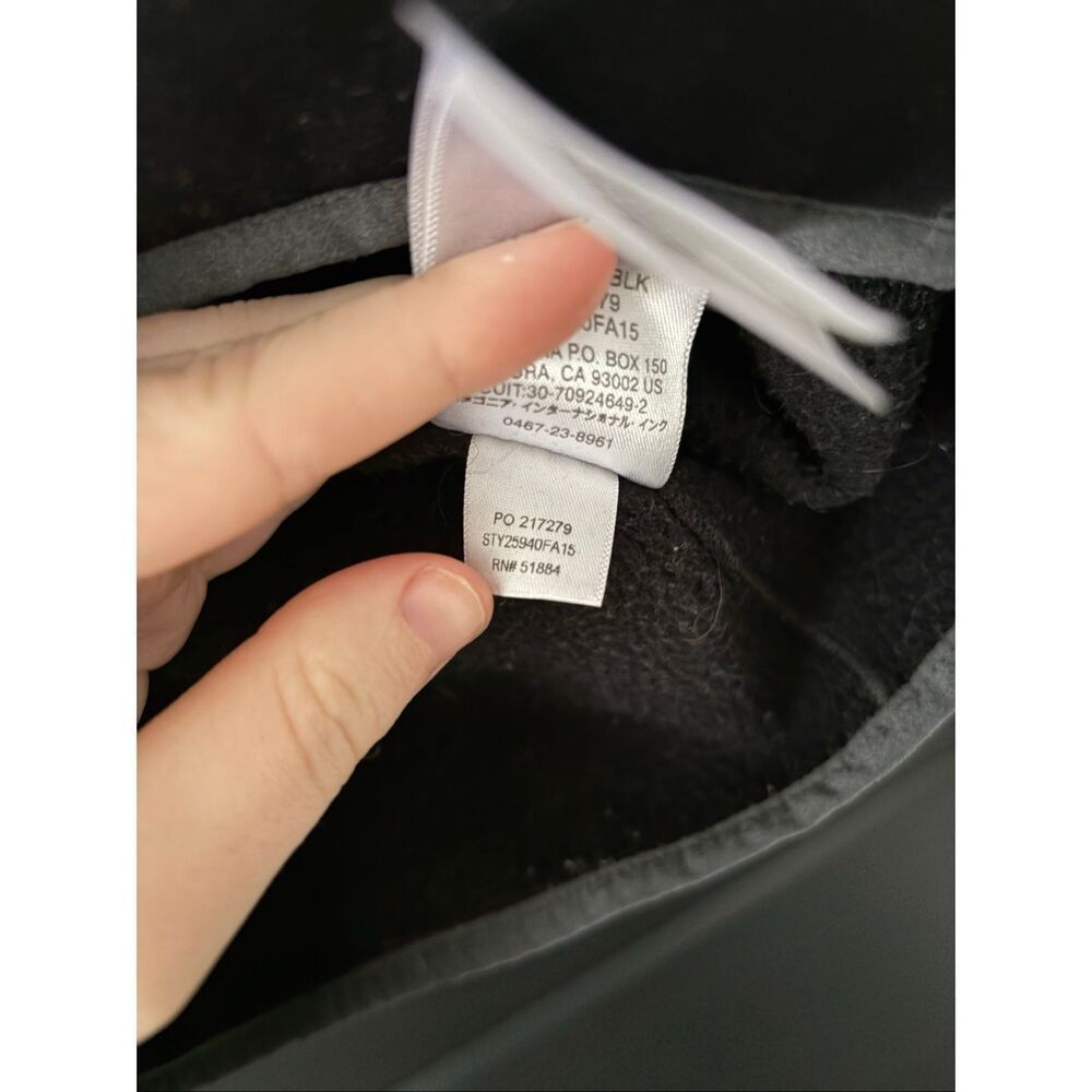 Patagonia Women’s Black Tech Fleece Hoodie Size Small (missing drawstrings) - Picture 5 of 7